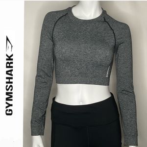 Gymshark Gray Long Sleeve Crop Top